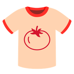 tomato and t-shirt
