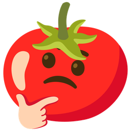tomato and thinking face