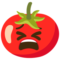 tomato and tired face
