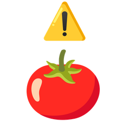 tomato and warning