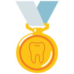 tooth and 1st place medal