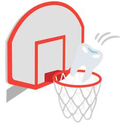 tooth and basketball