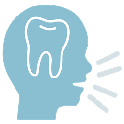tooth and busts in silhouette
