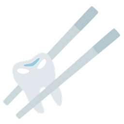 tooth and chopsticks