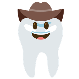 tooth and cowboy hat face