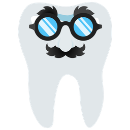 tooth and disguised face