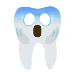 tooth and face screaming in fear