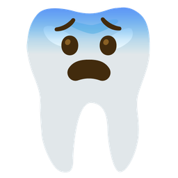 tooth and fearful face