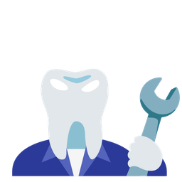 tooth and hammer and wrench