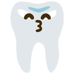 Tooth and Kissing face with smiling eyes