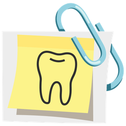 tooth and linked paperclips