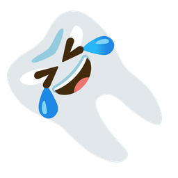 Tooth and Rolling on the floor laughing