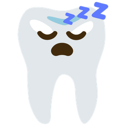 tooth and sleeping face