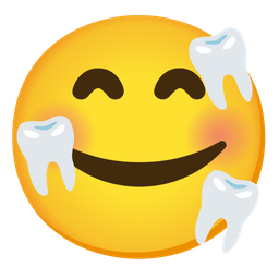 Tooth and Smiling face with hearts