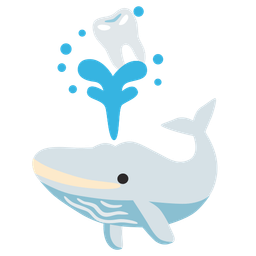 tooth and spouting whale