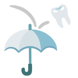 tooth and umbrella