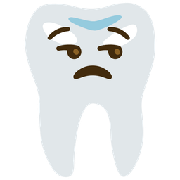 tooth and unamused face