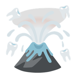 tooth and volcano