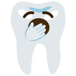tooth and yawning face