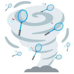 tornado and badminton