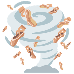 tornado and ballet shoes