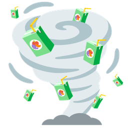 tornado and beverage box