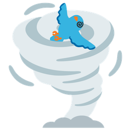 tornado and bird