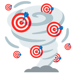 tornado and bullseye