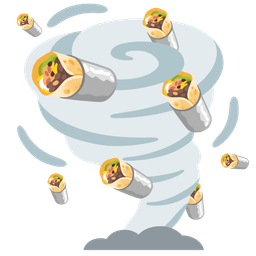 tornado and burrito