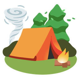 tornado and camping