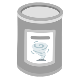 tornado and canned food