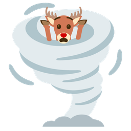 tornado and deer