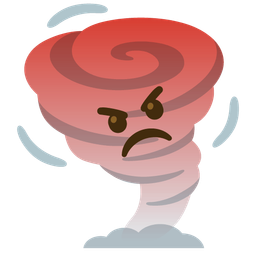 tornado and enraged face
