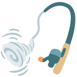 tornado and fishing pole