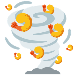 tornado and fried shrimp