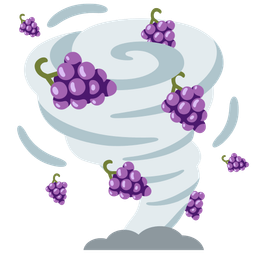 tornado and grapes