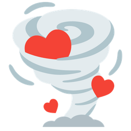 tornado and heart suit