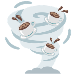 tornado and hot beverage