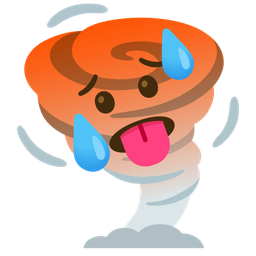 tornado and hot face