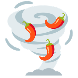 tornado and hot pepper