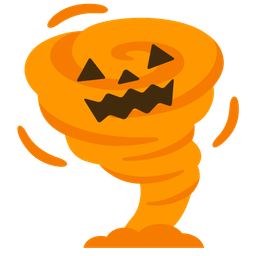 tornado and jack-o-lantern