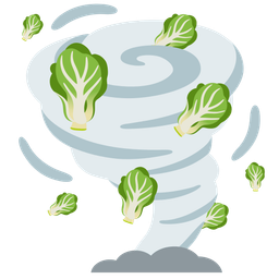 tornado and leafy green