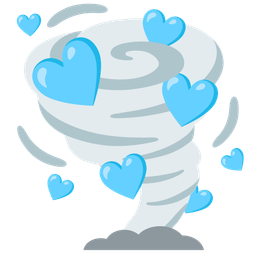 tornado and light blue heart