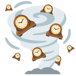 tornado and mantelpiece clock