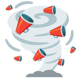 tornado and megaphone