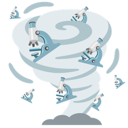 tornado and microscope