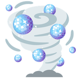 tornado and mirror ball