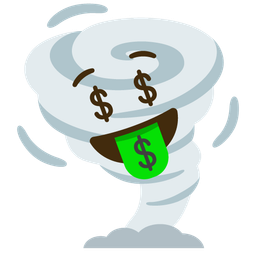 Tornado and Money-mouth face