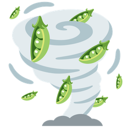 tornado and pea pod