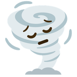 tornado and pensive face